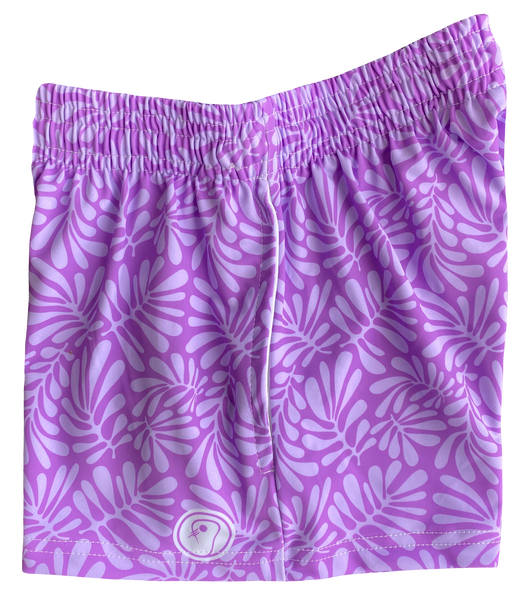 YOURS Curve Purple Floral Lace Shorts