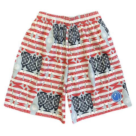 Boys American Flag Lacrosse Shorts