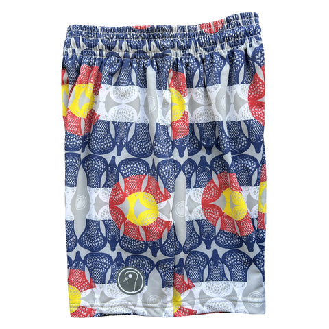 Boys Colorado Flag Lacrosse Shorts