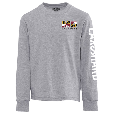 Boys Maryland Lacrosse Long Sleeve T-Shirt