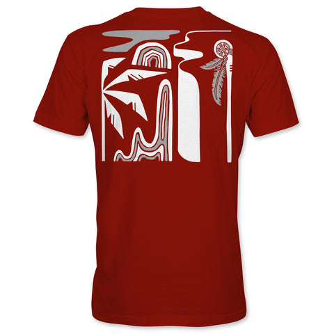 Boys Lacrosse Native T-Shirt - Red