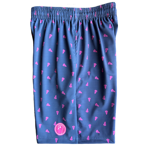 Mens Prep Lacrosse Shorts - Navy and Pink