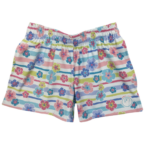 Girls Flower Lacrosse Shorts