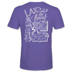 Girls Lacrosse Globe T-Shirt - Purple