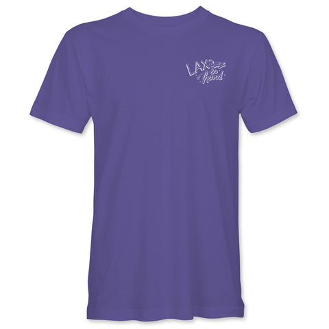 Girls Lacrosse Globe T-Shirt - Purple