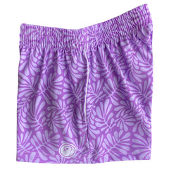 Girls Tropical Lacrosse Shorts - Purple