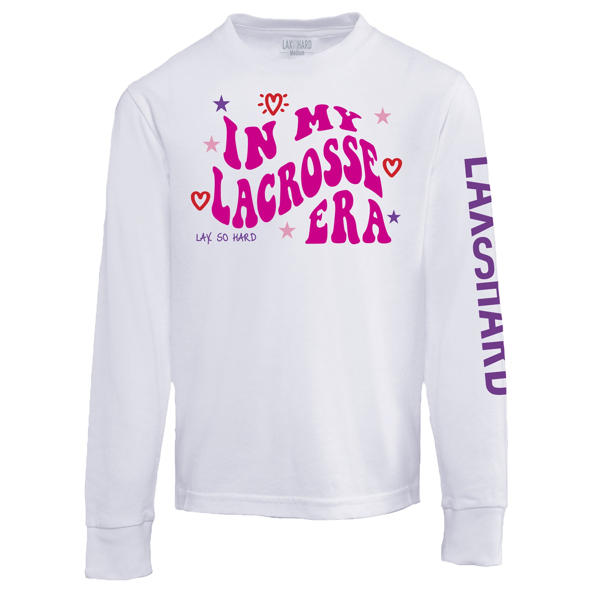 Girls Lacrosse Era Long Sleeve T-Shirt - White