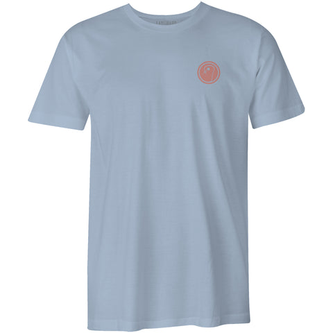 Mens Beach Lacrosse T-Shirt - Light Blue