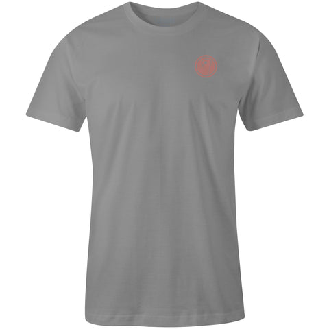 Mens Beach Lacrosse T-Shirt - Light Gray