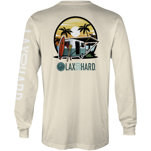 Mens Camper Lacrosse Long Sleeve T-Shirt - Ivory