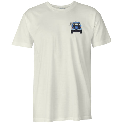 Mens Beach Lacrosse Jeep T-Shirt - Antique White