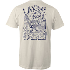 Mens Lacrosse Globe T-Shirt - Natural