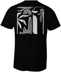 Mens Lacrosse Native T-Shirt - Black