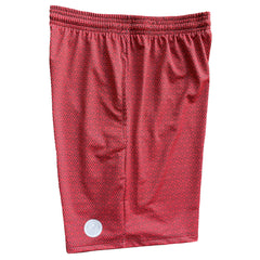 Mens Graphic Lacrosse Shorts Red