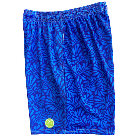 Mens Tropical Lacrosse Shorts - Blues