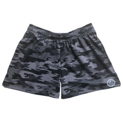 Womens Camo Lacrosse Shorts - Black