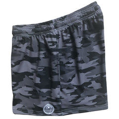 Womens Camo Lacrosse Shorts - Black