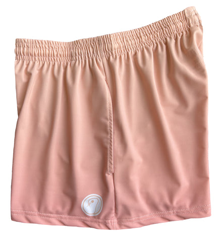 Womens Lacrosse Shorts - Peach Ombre