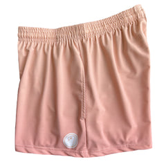 Womens Lacrosse Shorts - Peach Ombre