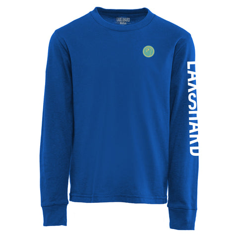 Boys Beach Lacrosse Jeep Long Sleeve T-Shirt - Royal Blue